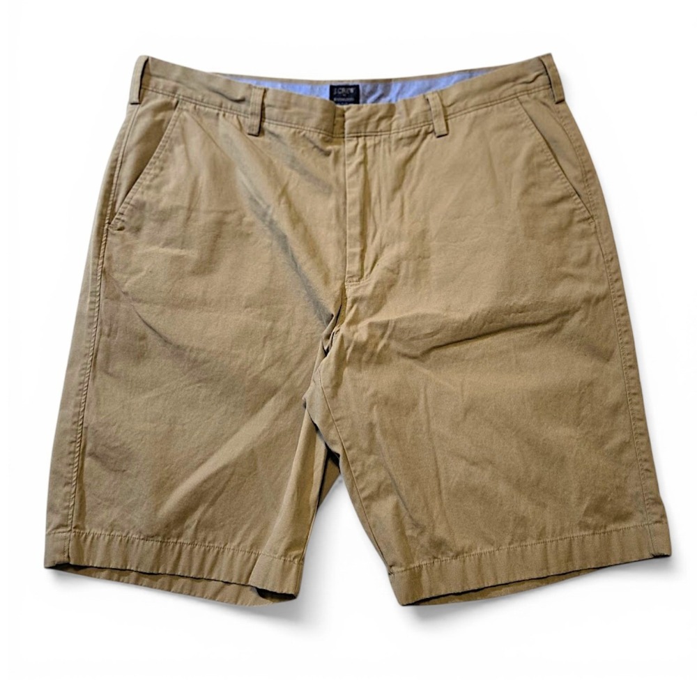 J.Crew Mens Rivington Chino Shorts Cotton Khaki Casual 38